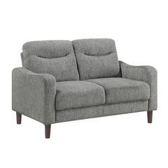 Linden Gray Loveseat - Ornate Home