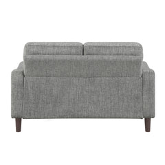 Linden Gray Loveseat - Ornate Home