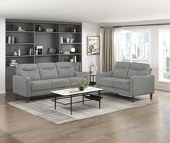 Linden Gray Loveseat - Ornate Home