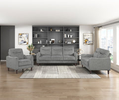 Linden Gray Loveseat - Ornate Home