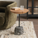 Linden Heartwood Natural 18" Round End Table