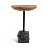 Linden Heartwood Natural 18" Round End Table