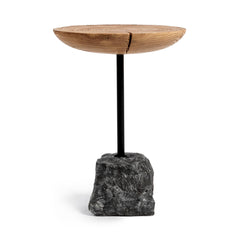 Linden Heartwood Natural 18" Round End Table