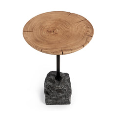 Linden Heartwood Natural 18" Round End Table