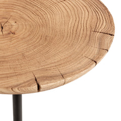 Linden Heartwood Natural 18" Round End Table