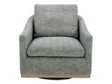 Linden Slated Moss Swivel Chair - Ornate Home