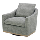 Linden Slated Moss Swivel Chair - Ornate Home