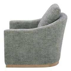 Linden Slated Moss Swivel Chair - Ornate Home