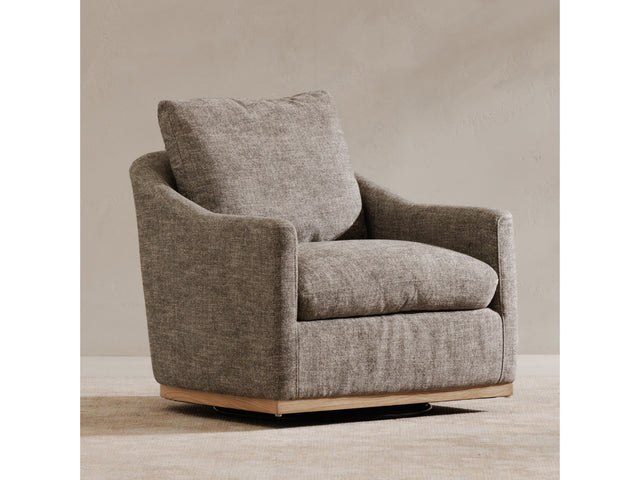 Linden Slated Moss Swivel Chair - Ornate Home