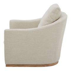 Linden Soft Beige Swivel Chair - Ornate Home