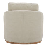Linden Soft Beige Swivel Chair - Ornate Home
