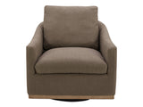 Linden Soft Taupe Swivel Chair - Ornate Home