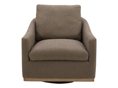 Linden Soft Taupe Swivel Chair - Ornate Home