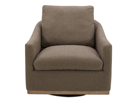 Linden Soft Taupe Swivel Chair - Ornate Home