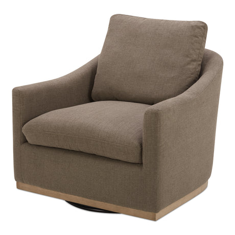 Linden Soft Taupe Swivel Chair - Ornate Home