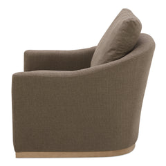 Linden Soft Taupe Swivel Chair - Ornate Home