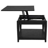 Lindenton Black Lift-Top Occasional Cocktail Coffee Table - Ornate Home