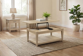 Lindenton Blonde 2-piece Wood Lift-Top Coffee and End Table Set - Ornate Home