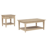 Lindenton Blonde 2-piece Wood Lift-Top Coffee and End Table Set - Ornate Home