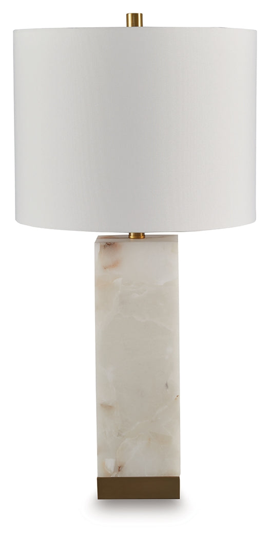 Linderfield White/Gold Finish Table Lamp - Ornate Home