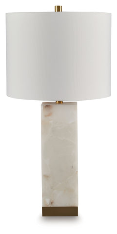Linderfield White/Gold Finish Table Lamp - Ornate Home