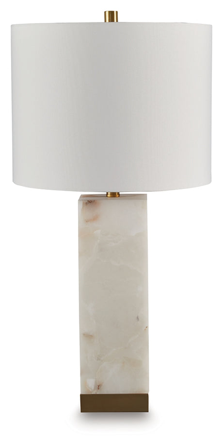 Linderfield White/Gold Finish Table Lamp - Ornate Home