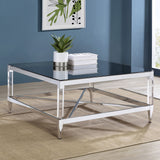 Lindley Chrome Coffee Table - Ornate Home