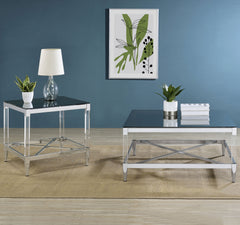 Lindley Chrome Coffee Table - Ornate Home