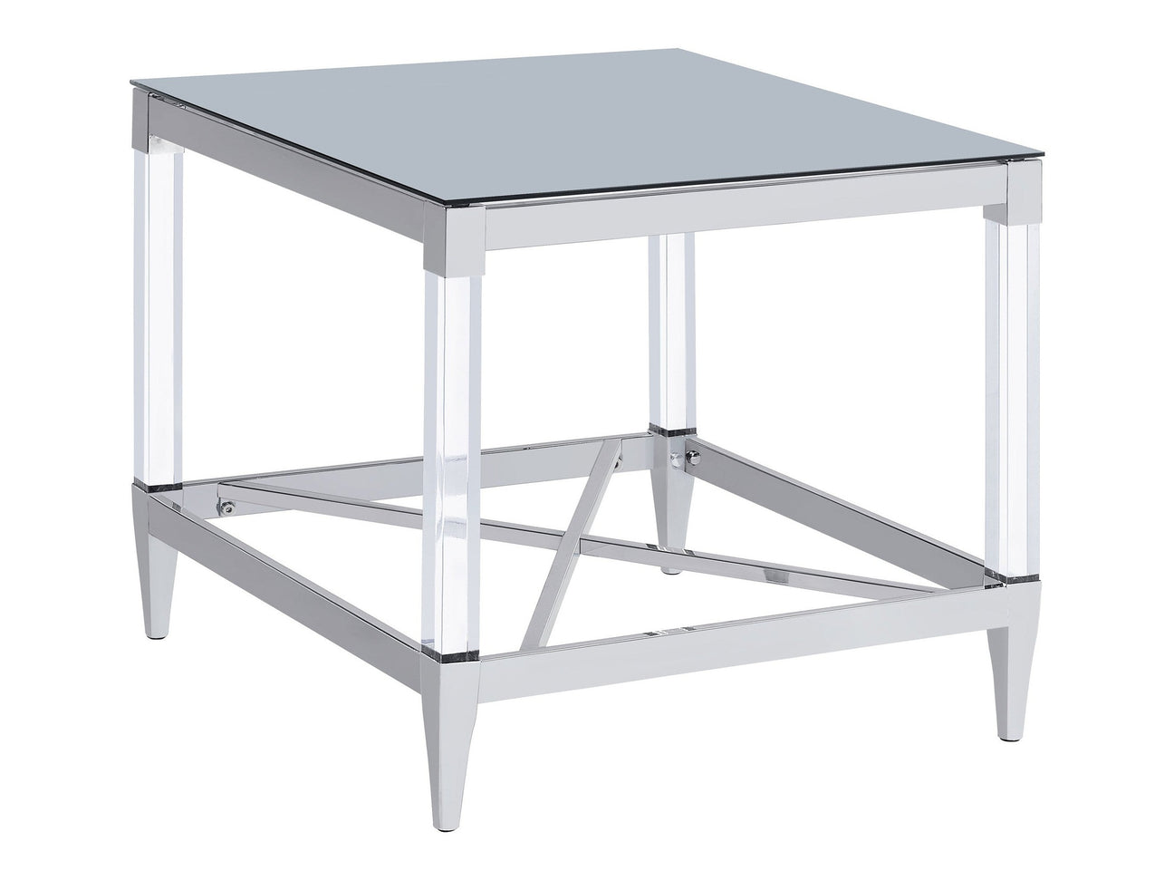 Lindley Chrome End Table - Ornate Home