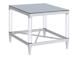 Lindley Chrome End Table - Ornate Home