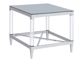 Lindley Chrome End Table - Ornate Home