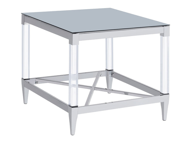 Lindley Chrome End Table - Ornate Home