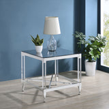 Lindley Chrome End Table - Ornate Home