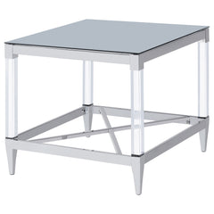 Lindley Chrome End Table - Ornate Home