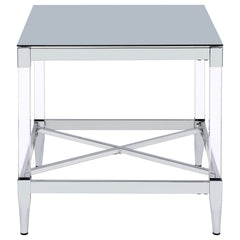 Lindley Chrome End Table - Ornate Home
