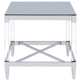 Lindley Chrome End Table - Ornate Home