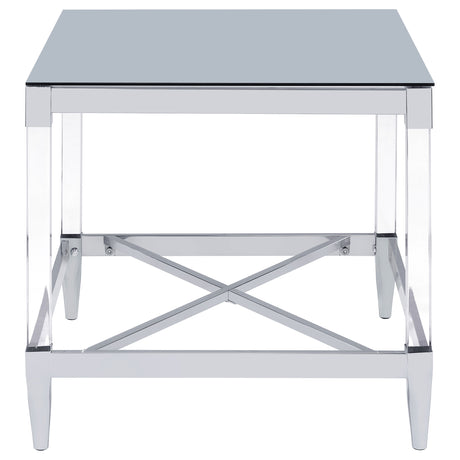 Lindley Chrome End Table - Ornate Home