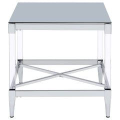 Lindley Chrome End Table - Ornate Home