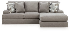 Lindon Smoke 2-Piece Sectional w/ Chaise - Ornate Home
