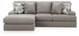 Lindon Smoke 2-Piece Sectional with Chaise - Ornate Home