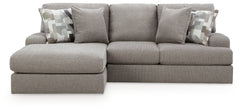Lindon Smoke 2-Piece Sectional with Chaise - Ornate Home