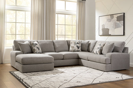 Lindon Smoke 3-Piece Sectional w/ Chaise (Online Special Price) - Ornate Home