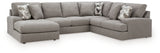 Lindon Smoke 3-Piece Sectional w/ Chaise (Online Special Price) - Ornate Home