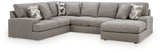 Lindon Smoke 3-Piece Sectional with Chaise (Online Special Price) - Ornate Home