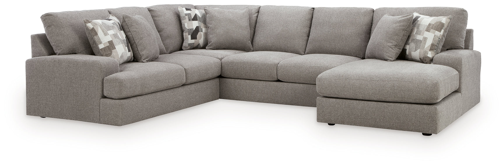 Lindon Smoke 3-Piece Sectional with Chaise (Online Special Price) - Ornate Home