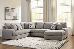 Lindon Smoke 3-Piece Sectional with Chaise - Ornate Home