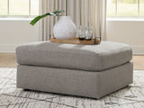 Lindon Smoke Oversized Accent Ottoman (Online Special Price) - Ornate Home