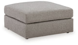 Lindon Smoke Oversized Accent Ottoman (Online Special Price) - Ornate Home