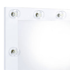 Lindy Glossy White Floor Mirror - Ornate Home