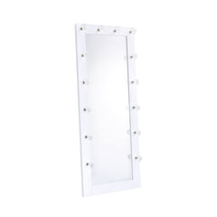 Lindy White Floor Mirror with Lights
